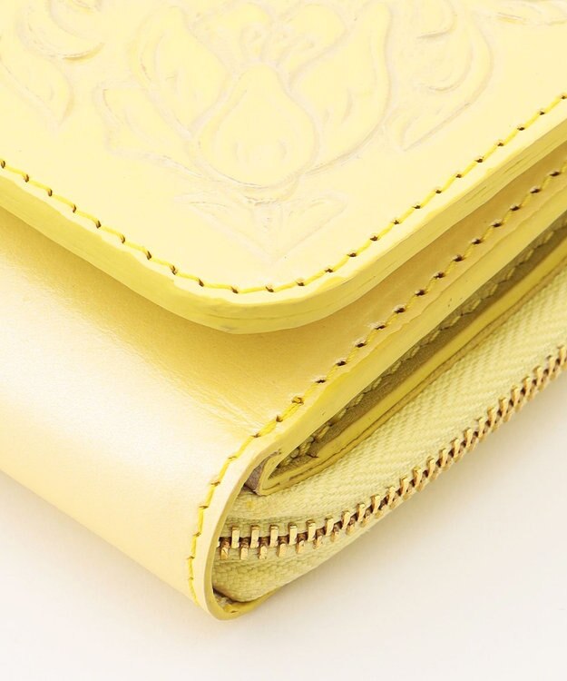 GRACE CONTINENTAL Zipper Wallet イエロー