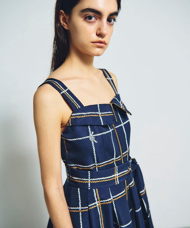 【GRACE CONTINENTL】ロープチェックワンピース ロープチェックワンピース / GRACE CONTINENTAL | GRACE