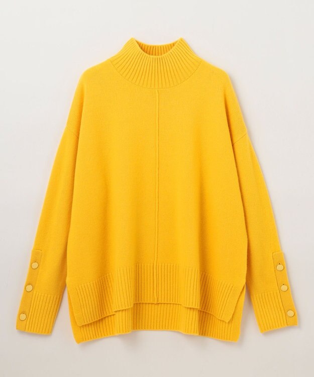 GRACE CONTINENTAL メリノウールニットトップ イエロー