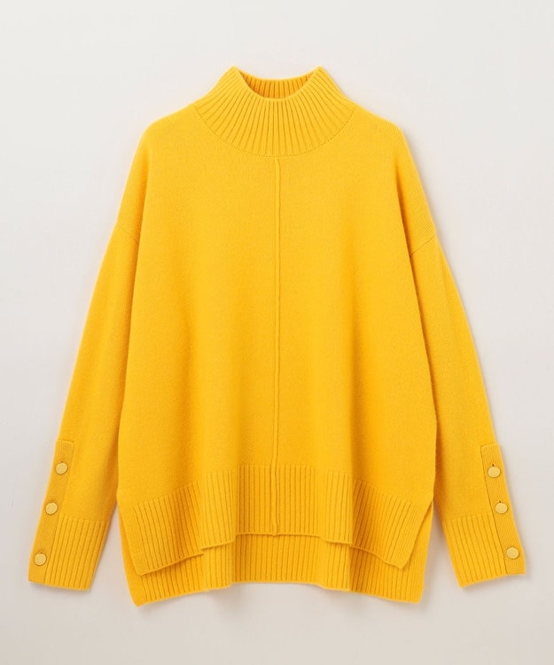 GRACE CONTINENTAL メリノウールニットトップ イエロー