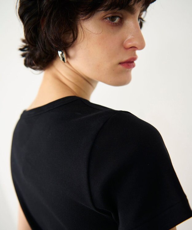 GRACE CONTINENTAL フライスコンパクトトップ ブラック