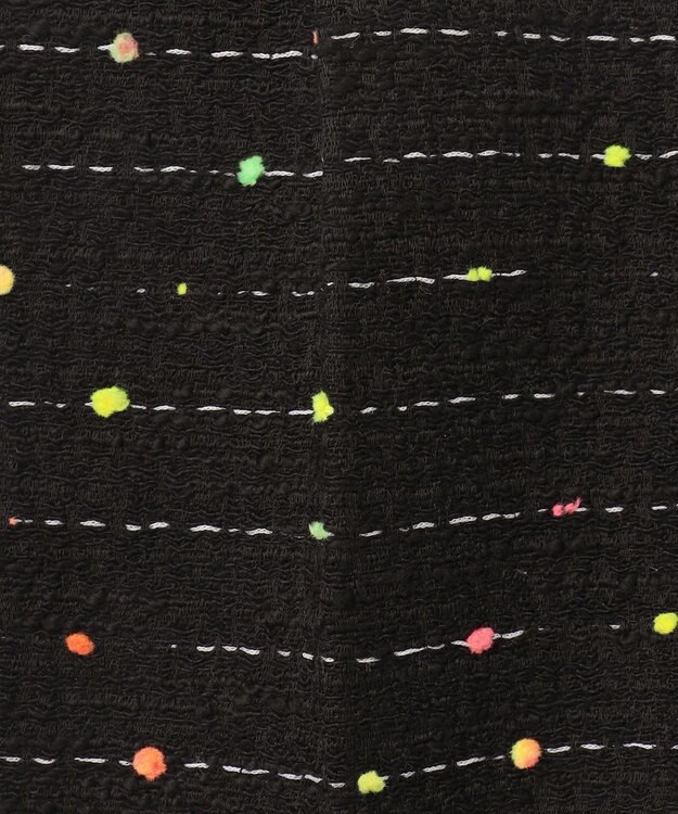 GRACE CONTINENTAL ネオンドットジャガードパンツ ブラック