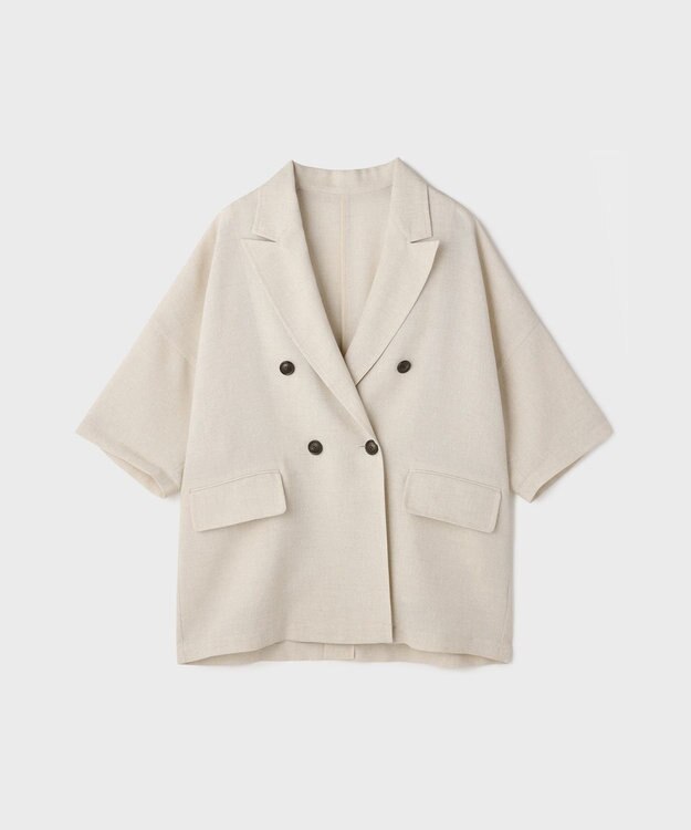 GRACE CONTINENTAL ドルマンテーラードジャケット ベージュ