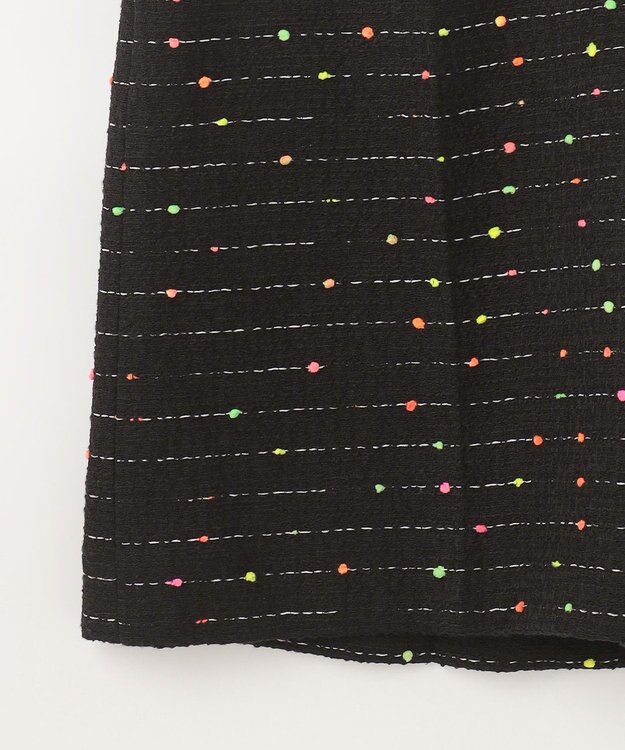 GRACE CONTINENTAL ネオンドットジャガードパンツ ブラック