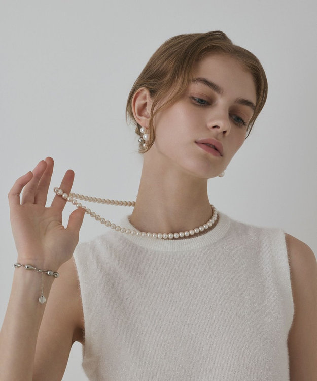 GRACE CONTINENTAL パールマルチwayネックレス シルバー