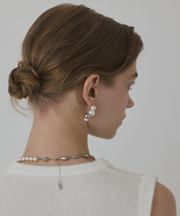 GRACE CONTINENTAL パールマルチwayネックレス シルバー