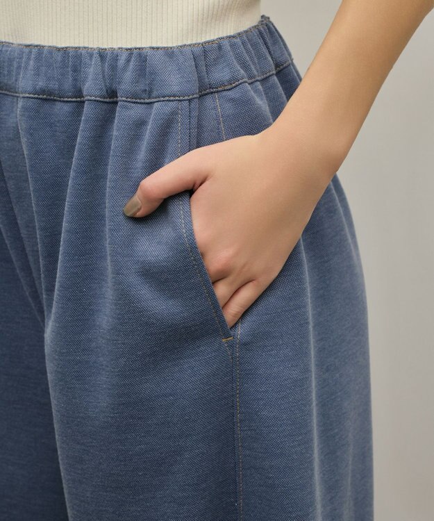 GRACE CONTINENTAL ジャージイージーパンツ ブルー