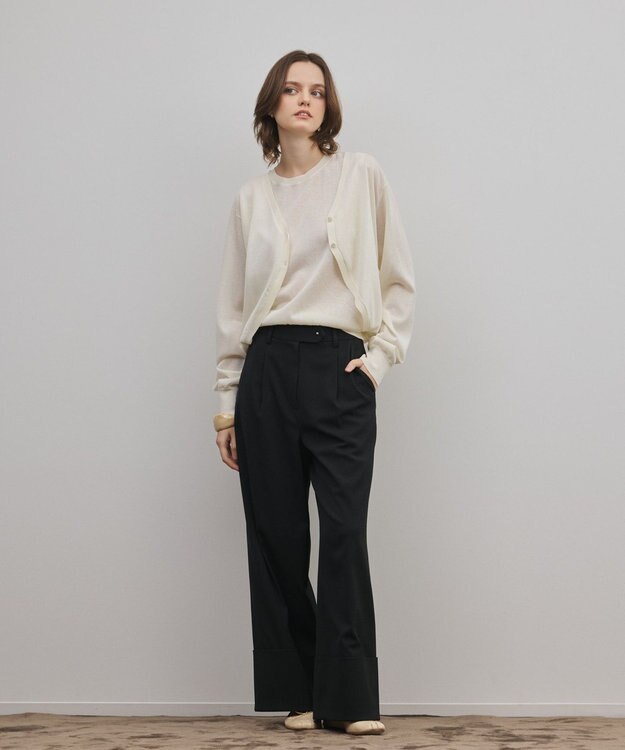 GRACE CONTINENTAL レイヤードニットトップ キナリ