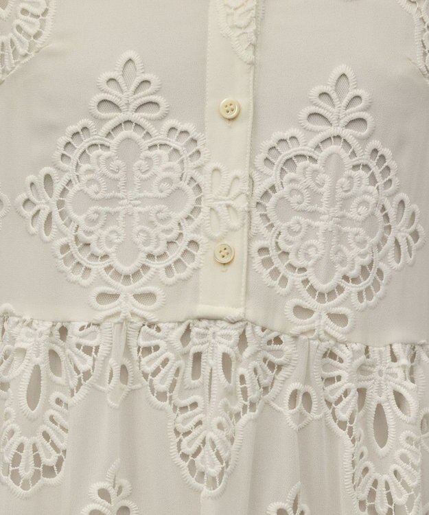 GRACE CONTINENTAL カットレースワンピース ホワイト