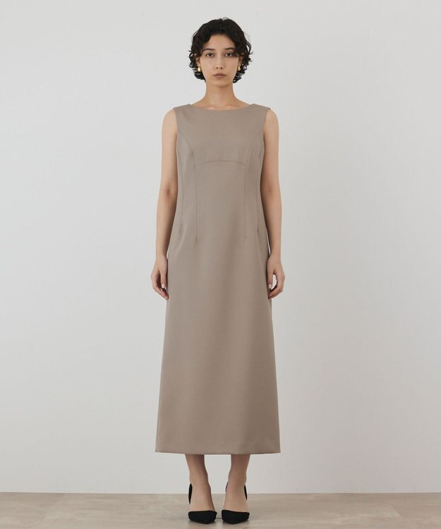 GRACE CONTINENTAL バックシャンワンピース ベージュ