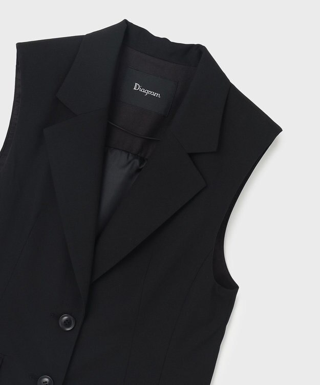 GRACE CONTINENTAL バックチュールジレ ブラック