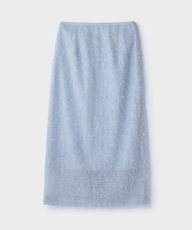 GRACE CONTINENTAL チュールタイトスカート ブルー