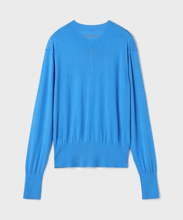 GRACE CONTINENTAL ウールシルクニットカーディガン ブルー