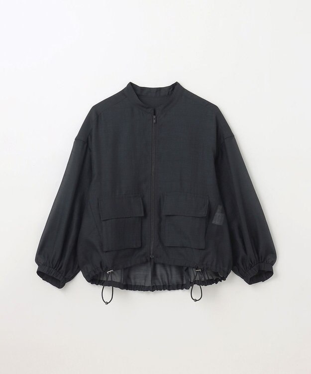 GRACE CONTINENTAL シアードレープブルゾン ブラック