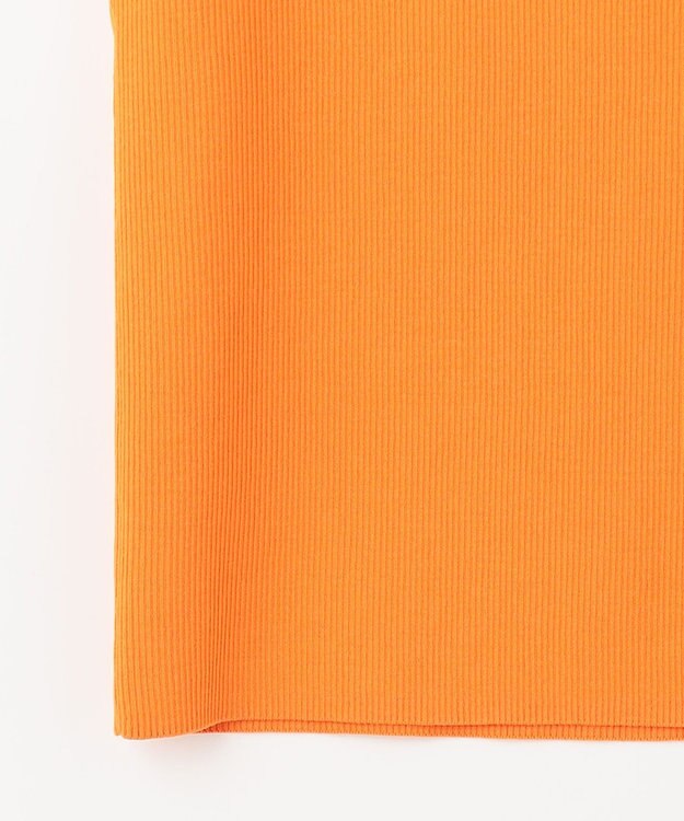 GRACE CONTINENTAL リブニットスクエアトップ オレンジ