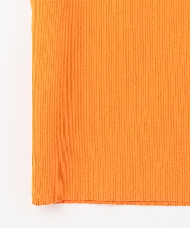 GRACE CONTINENTAL リブニットスクエアトップ オレンジ