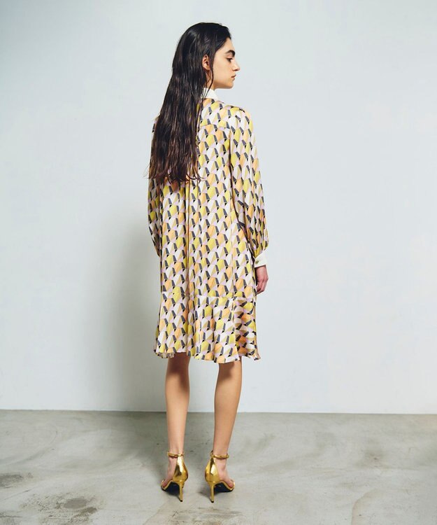 GRACE CONTINENTAL キカプリントミニワンピース マルチ