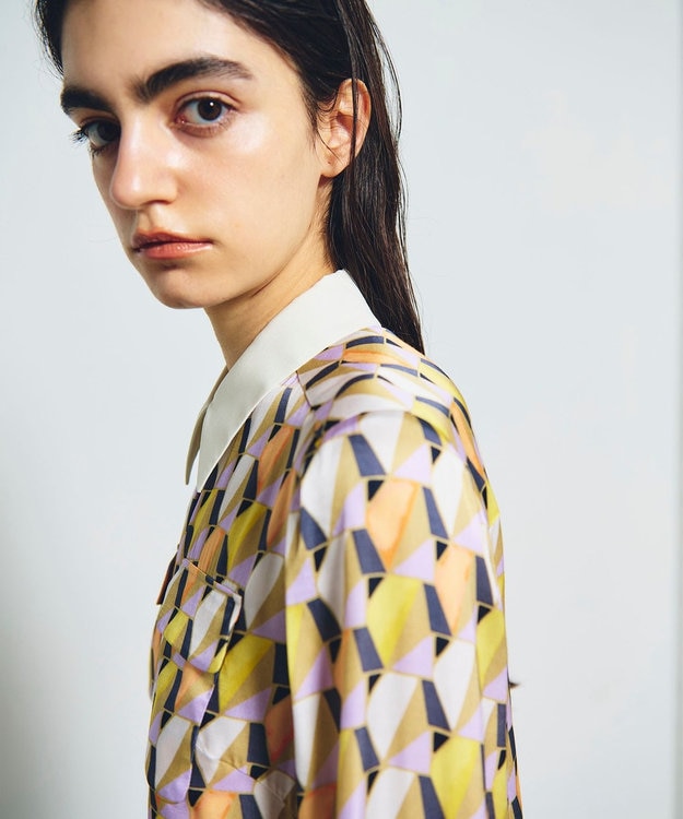 GRACE CONTINENTAL キカプリントミニワンピース マルチ