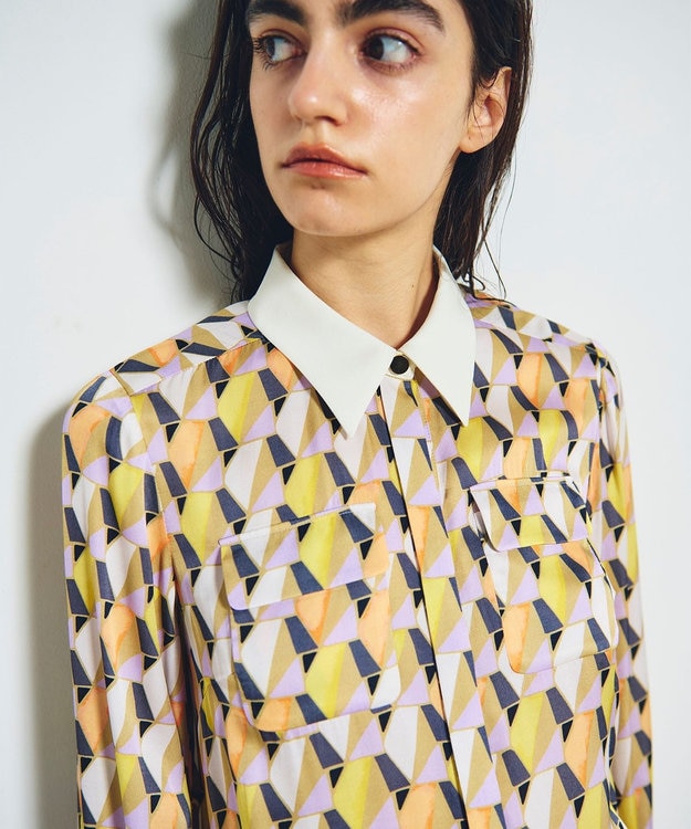 GRACE CONTINENTAL キカプリントミニワンピース マルチ