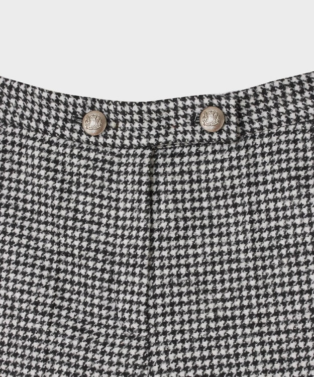 GRACE CONTINENTAL 千鳥ウールハーフパンツ ブラック