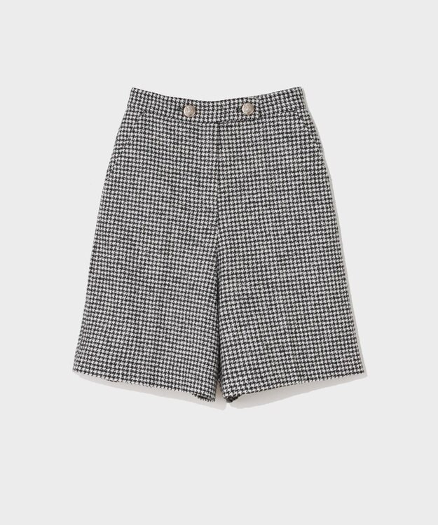 GRACE CONTINENTAL 千鳥ウールハーフパンツ ブラック