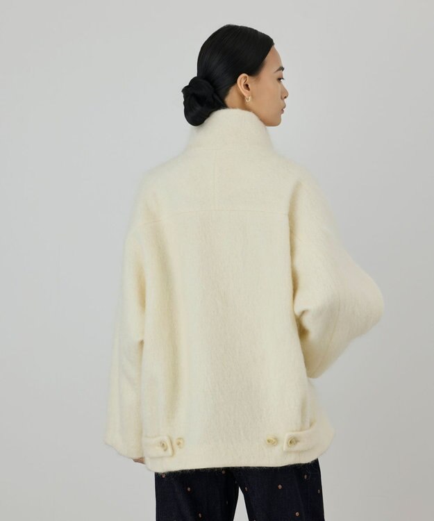 GRACE CONTINENTAL モヘヤシャギーショートコート キナリ