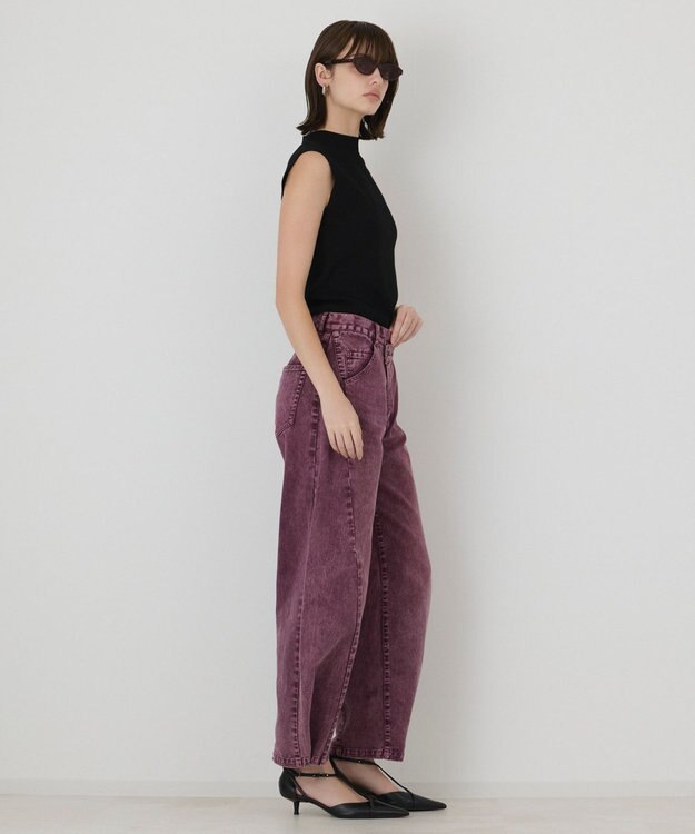 GRACE CONTINENTAL ラップ2wayデニムパンツ ボルドー