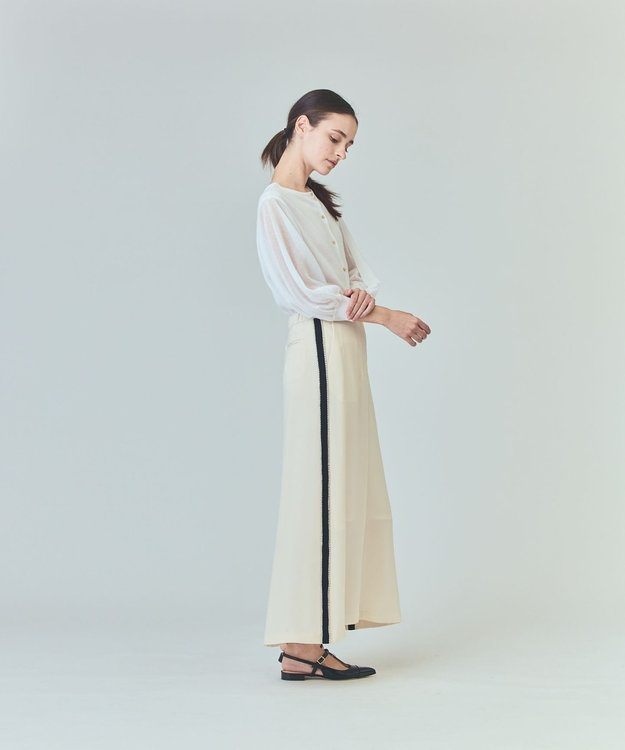 GRACE CONTINENTAL ラメシアーニットトップ ホワイト