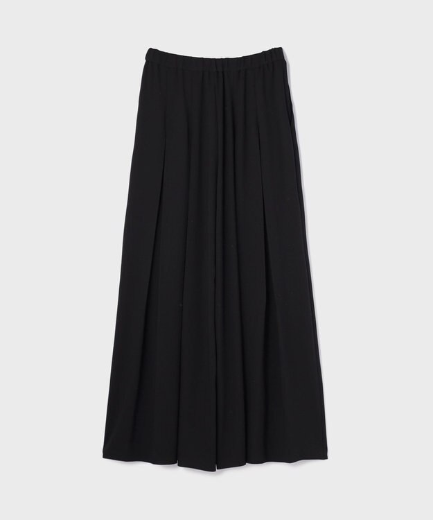 GRACE CONTINENTAL ボックスプリーツパンツ ブラック