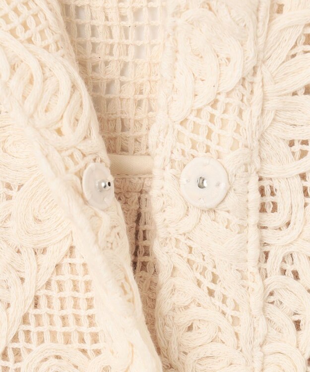 GRACE CONTINENTAL バックタックレースシャツ キナリ