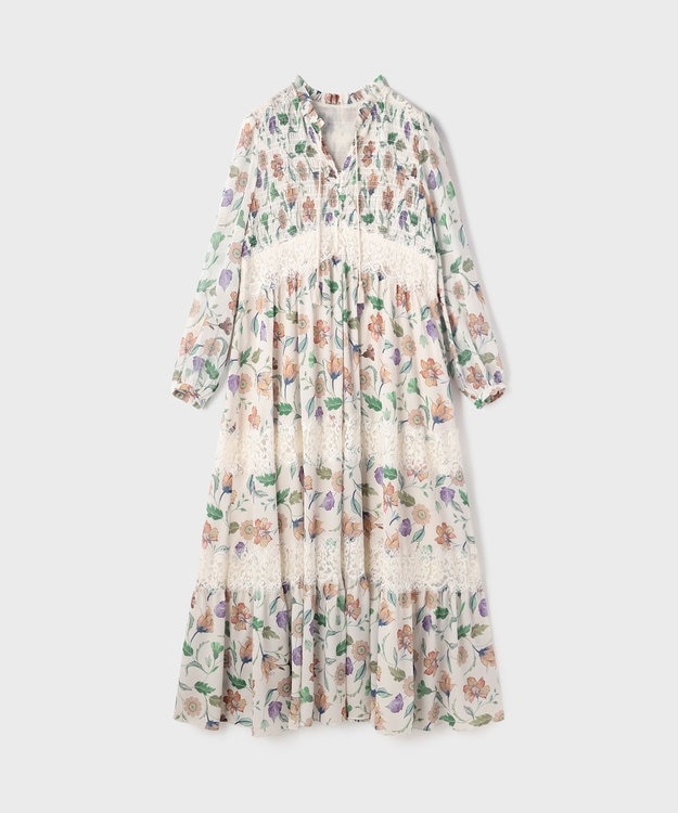 サラサプリントティアードワンピース / GRACE CONTINENTAL