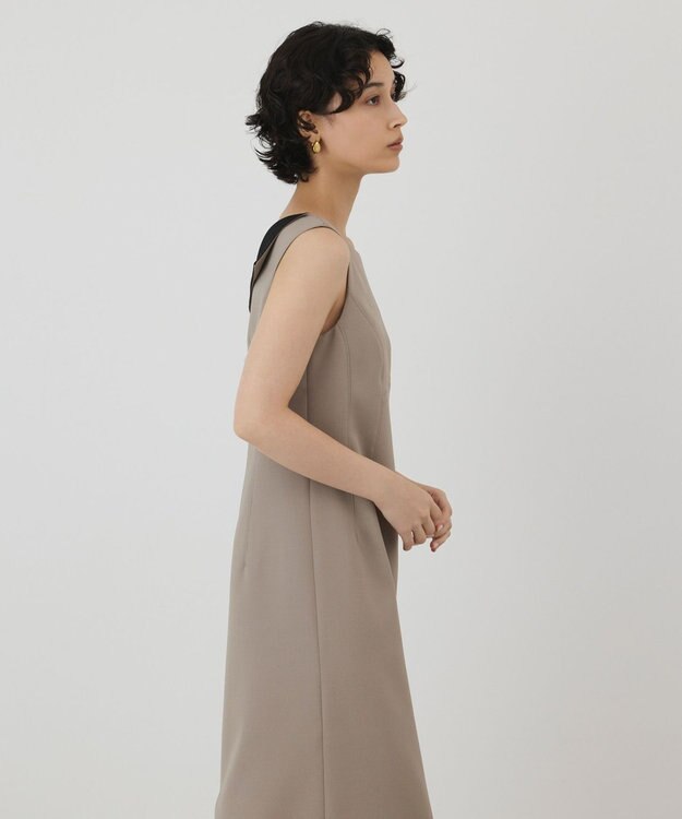 GRACE CONTINENTAL バックシャンワンピース ベージュ