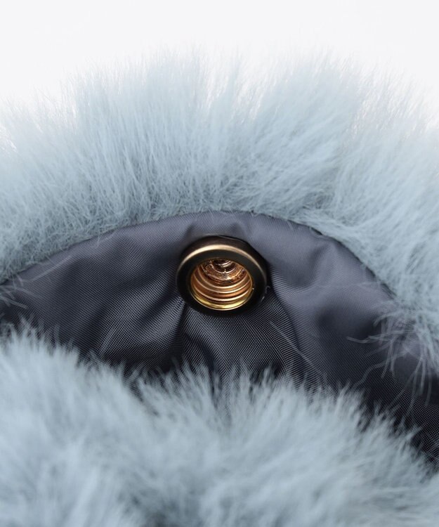 GRACE CONTINENTAL エコバッグ付ハーフムーンチャーム ブルー