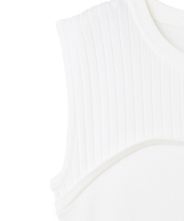 GRACE CONTINENTAL マリンニットワンピース ホワイト