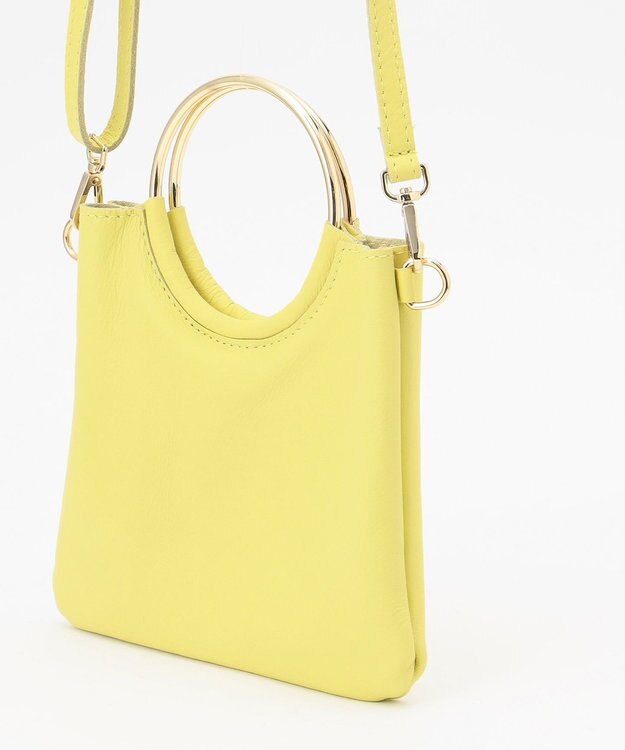 GRACE CONTINENTAL MaisonVincentメタルサークルミニバッグ イエロー