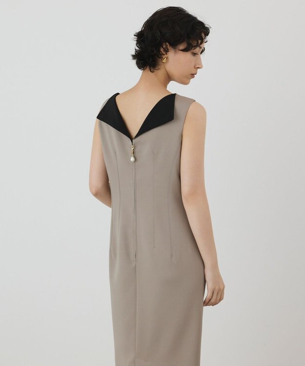 GRACE CONTINENTAL バックシャンワンピース ベージュ