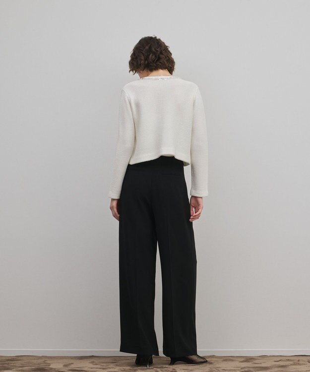 GRACE CONTINENTAL ブレードツイードニットジャケット ホワイト