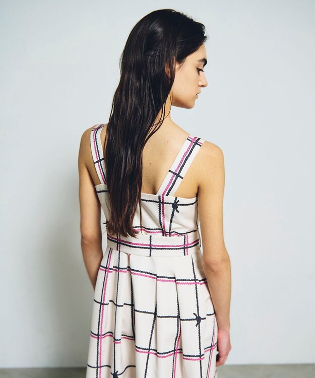 GRACE CONTINENTAL ロープチェックワンピース キナリ