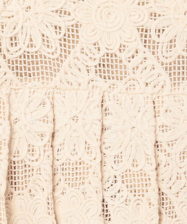 GRACE CONTINENTAL バックタックレースシャツ キナリ