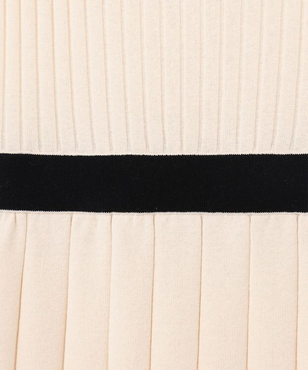 GRACE CONTINENTAL メッシュヘムニットワンピース キナリ