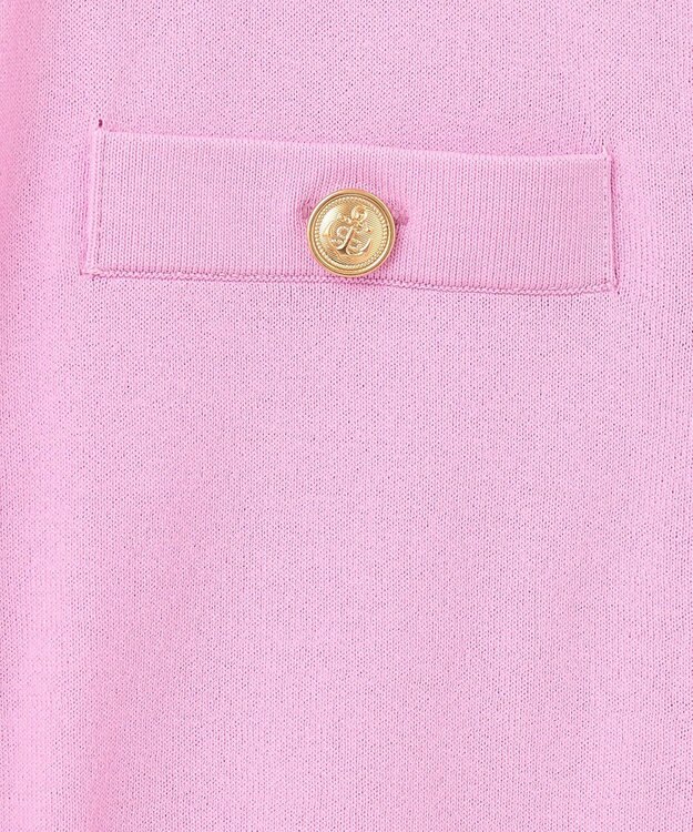 GRACE CONTINENTAL 配色ニットカーディガン ピンク