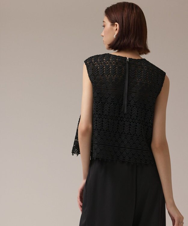 GRACE CONTINENTAL キカレースビジュートップ ブラック