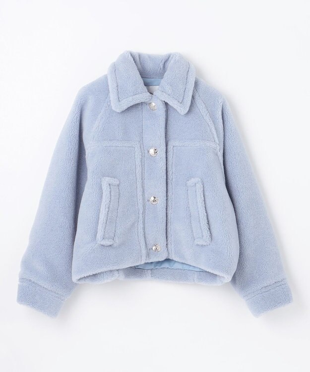 GRACE CONTINENTAL ボアジャケット ブルー