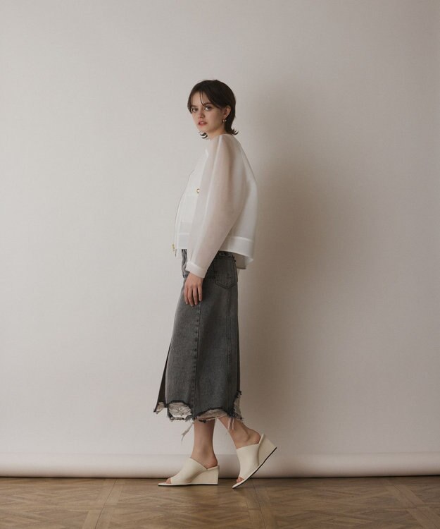 GRACE CONTINENTAL シアーダンボールブルゾン ホワイト