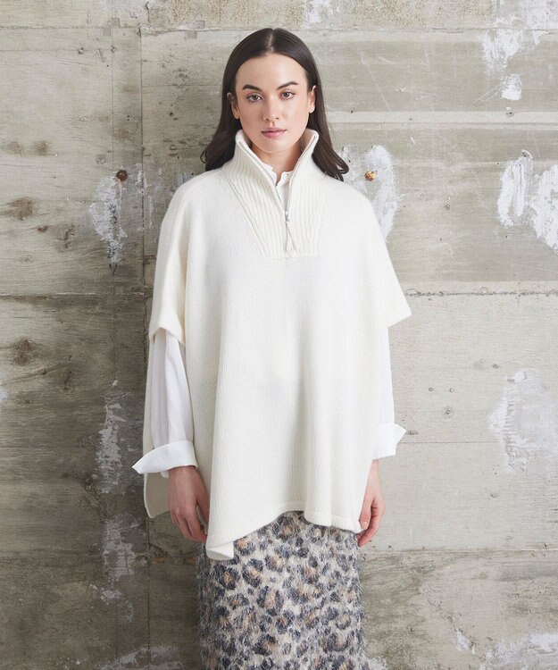 GRACE CONTINENTAL 【Arch4】 MONA ポンチョ ホワイト