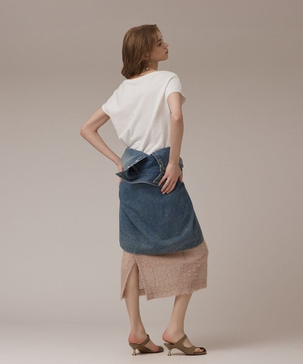 GRACE CONTINENTAL ハートプリント裏毛トップ ホワイト