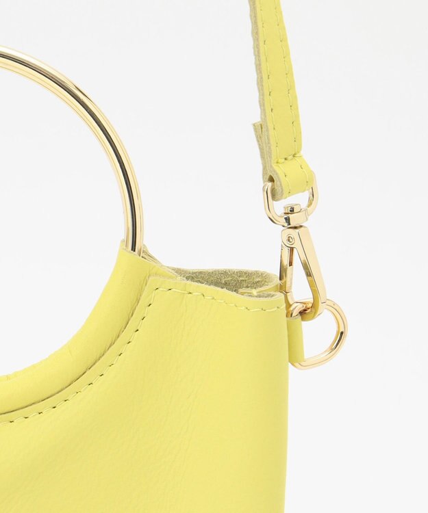 GRACE CONTINENTAL MaisonVincentメタルサークルミニバッグ イエロー