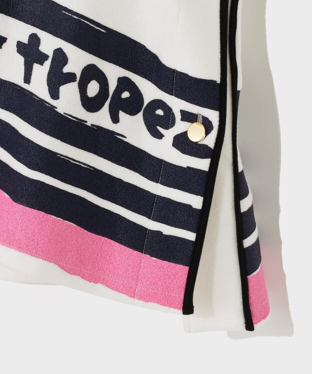 GRACE CONTINENTAL パイルポンチョフーディ ホワイト