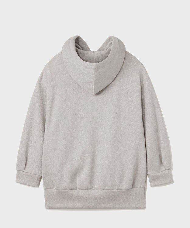 GRACE CONTINENTAL ラメ起毛裏毛フーディ ホワイト