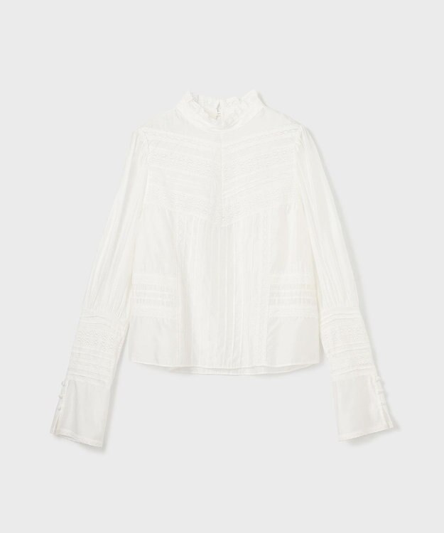 GRACE CONTINENTAL レースコンビハイネックトップ ホワイト